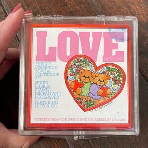 Rubber Stampede Lucy & Co Love & Friendship Foam Mounted Stamp Set Lucy Riggs